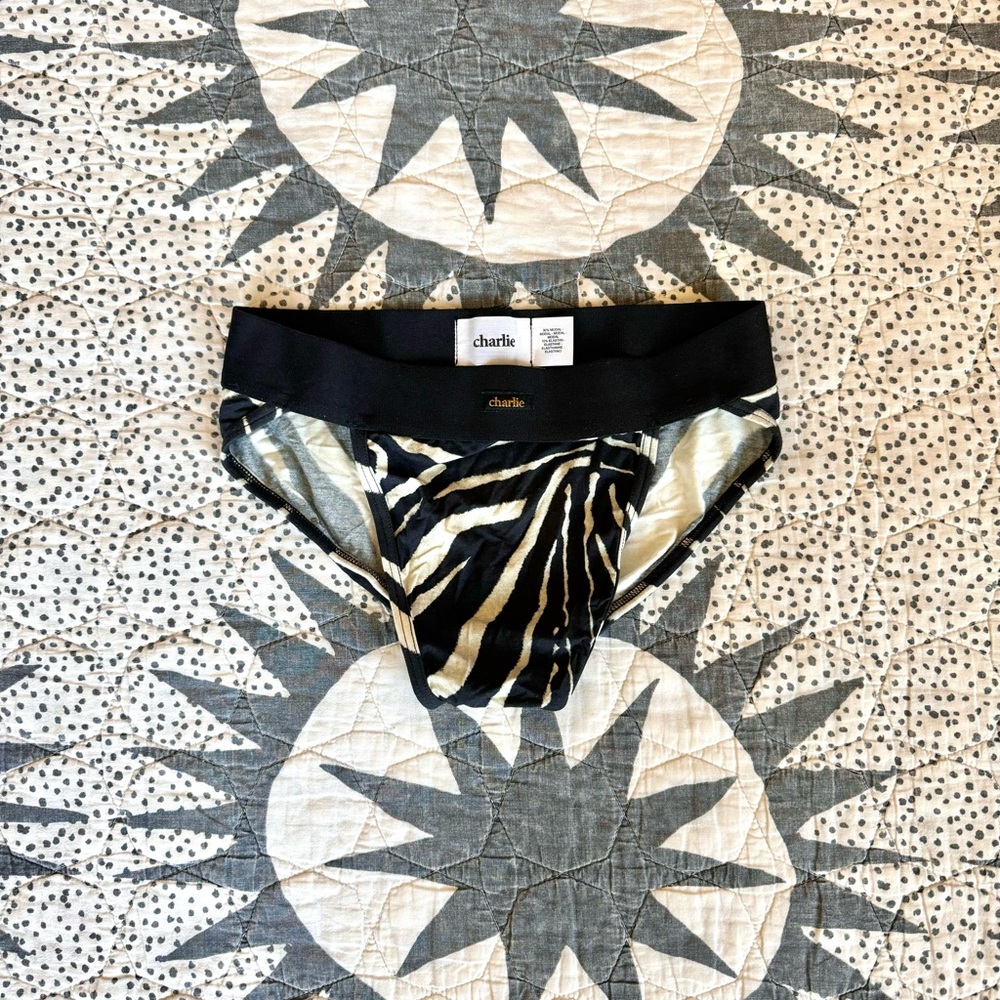 Charlie by Matthew Zink SPORT BRIEF ZEBRA - MICROFIBER XS Charlie by MZ